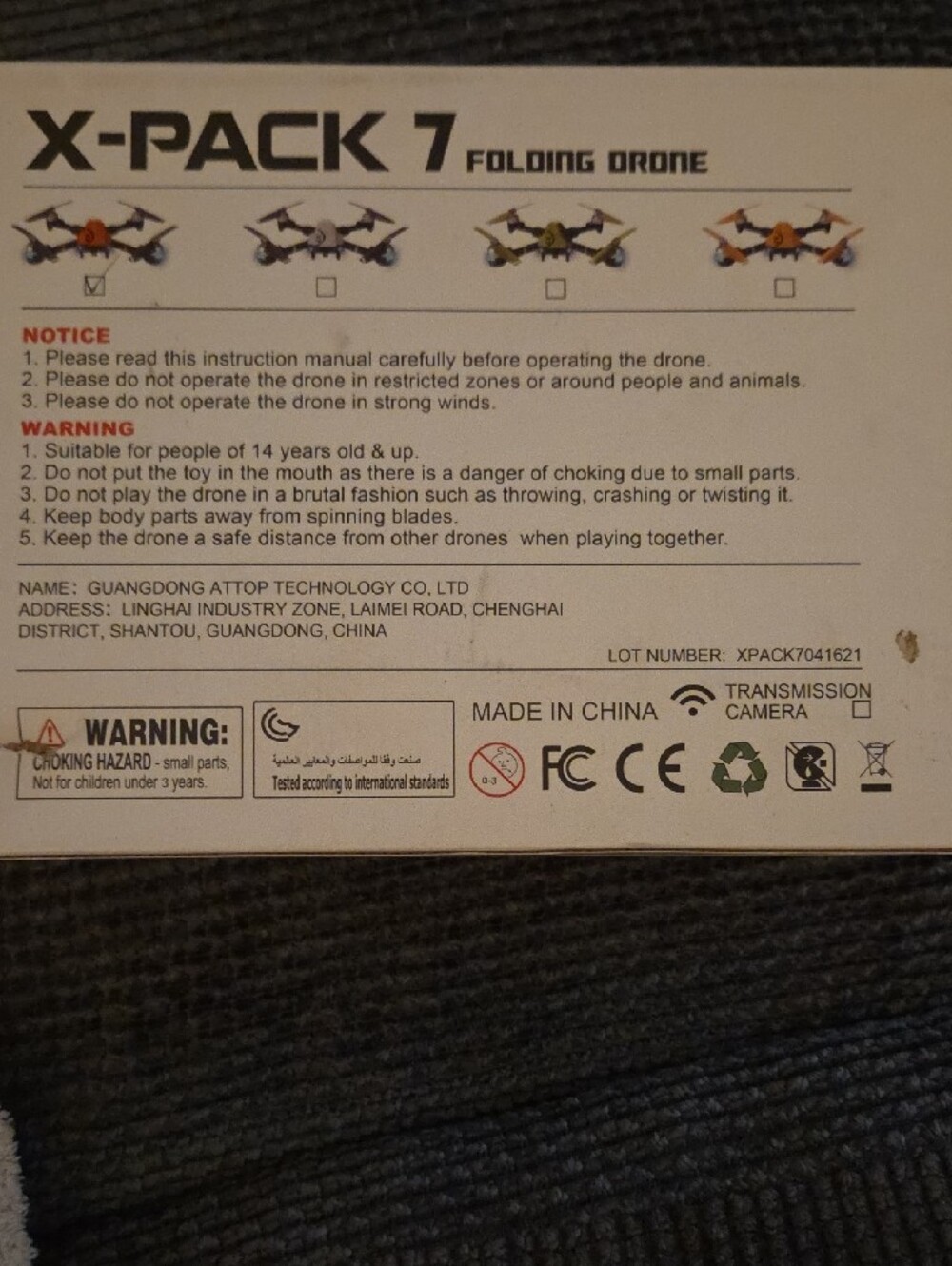 Mini Foldable Drone — Red - Picture 5 of 7